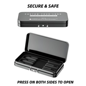 Cr tin trẻ em bằng chứng chống nhà sản xuất bạc hà kẹo Pre cán bao bì màu đen 120mm Kim Loại tin bao bì hộp bán buôn - Product Image 6