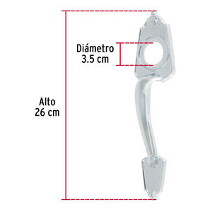 3 sportelli in metallo, finitura cromata opaca - Product Image 4