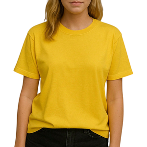 T-shirt blanc pour femmes OEM en coton coupe classique doux confortable Premium à porter au quotidien Fabricant de gros - Product Image 3