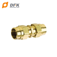 Nouvelles extrémités de raccord de frein à air DFK D.O.T62RB CA360 en laiton à surface lisse, tête hexagonale usinée CNC, diamètre intérieur du tube 3/8 1/2 125 psi