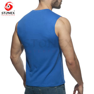 Débardeur en coton bon marché 2024 vêtements de sport pour hommes vente en gros de débardeur d'entraînement pour hommes débardeur de jogging pour hommes - Product Image 6