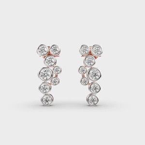 Top Quality Elegant Diamond Earrings for Mothers Day Celebrate Her with Sparkling Timeless Jewelry Available at Bulk Quantity - Product Image 3