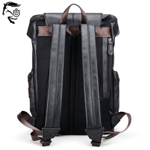 Sac à dos personnalisé en cuir véritable pour hommes Sac de voyage de luxe pour ordinateur portable avec fermeture à glissière Dispositif antivol unisexe - Product Image 2