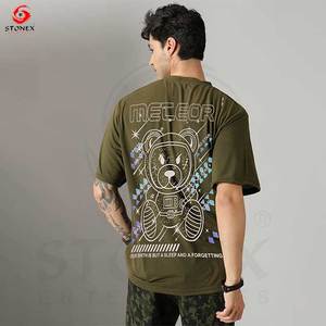 Logo personnalisé Streetwear surdimensionné lourd 100% coton t-shirts graphique haute qualité impression lourd lavage à l'acide Vintage t-shirt - Product Image 2