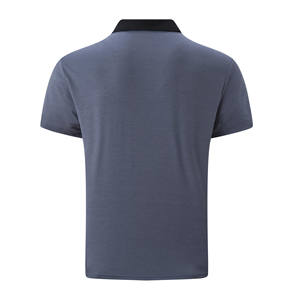 Vente en gros de polos brodés pour hommes, polos athlétiques à manches courtes respectueux de l'environnement, polos décontractés à col personnalisés - Product Image 4