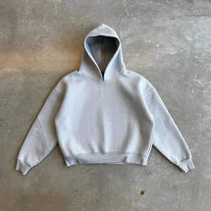 Ventes en gros de sweats à capuche surdimensionnés personnalisés 450 500 GSM, épaules tombantes, poids lourd, en molleton de coton premium, sweats à capuche de luxe pour streetwear - Product Image 4
