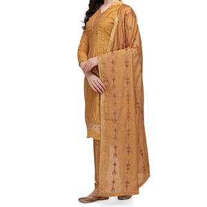 2025 Ladies Kurti Embroidery <b>Shirts</b> Pakistani Indian Shalwar Kameez Winter Silk Dress for Women for <b>Parties</b> - Product Image 2