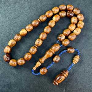 Rosario Musulmán de Madera Tasbih de 100 Cuentas, Ecológico, para Colgar en la Pared, Acabado Brillante, Diseño Duradero con Borla, Religioso - Product Image 5