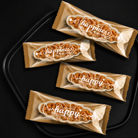 Sacs d'emballage OPP imprimés et thermoscellables épaissis, sacs à bonbons « Meilleurs vœux » pour nougats, chips, riz croustillant, amandes et snacks