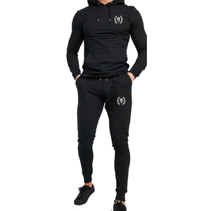 Conjunto Deportivo Unisex de Invierno 100% Algodón, Sudadera de Manga Larga para Gimnasio, Pantalones Cargo Bordados, Ecológico, Talla Grande 6XL - Product Image 6