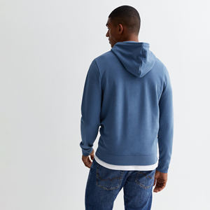 Sudaderas con capucha gruesas de algodón 100% para hombre, ropa de calle de moda con logotipo bordado personalizado, sudaderas térmicas para invierno - Product Image 5