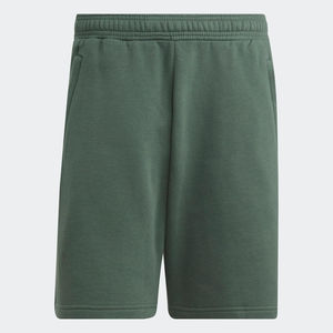 High Quality Elastic Waist Casual Sports <b>Shorts</b> 70% Cotton 30% Recycled Polyester Eco-Friendly Regular Fit Oxide <b>Green</b> Solid - Product Image 4