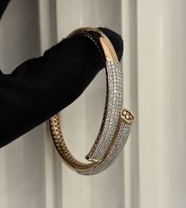 Elegant 14K 18K Yellow White <b>Rose</b> <b>Gold</b> Natural Diamond <b>Charm</b> <b>Bracelet</b> Women's Anniversary Gift Third Party Appraisal Luxury - Product Image 2