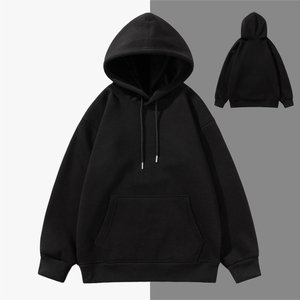 Vente en gros 100% coton Oem Logo personnalisé Ensemble de sweat à capuche unisexe Sweats à capuche unis brodés par le fabricant pour hommes hiver - Product Image 2
