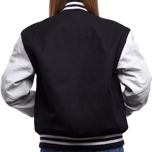 Chaqueta Varsity Lisa de Alta Calidad para Mujer, Transpirable, de Secado Rápido, Lana/Poliéster, Cómoda para Primavera - Product Image 6