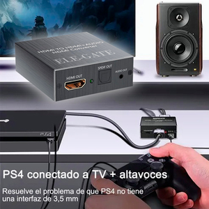 Splitter e Convertitore Audio HDMI 4K con Estensione in Fibra Ottica da 60 Metri - Product Image 6