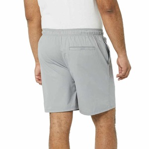 2025 nuevo diseño de pantalones cortos de gimnasio medios para hombres Logo en relieve patrón sólido High Street algodón lona deportes entrenamiento correr malla atlética - Product Image 5
