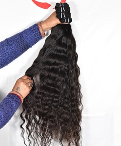 Máquina de paquete de doble trama, fabricación virgen, procesamiento, ninguno, Color Natural vietnamita, extensiones de cabello humano trenzado para mujeres - Product Image 2