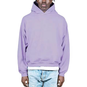 Sweat à capuche surdimensionné en molleton pour hommes de haute qualité, impression de logo personnalisé, poids lourd, multicolore, taille XL, solide - Product Image 6