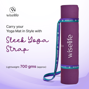 Esterilla de yoga delgada morada de 1mm de grosor, antideslizante y de diseño compacto - Product Image 4