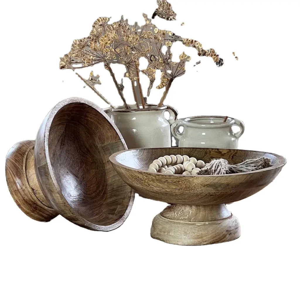 रियल बबूल अनुकूलित बादाम बाउल पेडस्टल शैली उच्च मानक लकड़ी का बाउल हॉट सेलिंग अनुकूलित अमेरिकी मिठाई कप