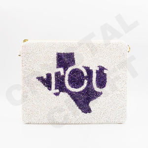 Acheter mignon et preppy personnalisé graine perlée pochette à monnaie portefeuille belle pièce de monnaie avec accessoires à la mode caractéristiques - Product Image 5