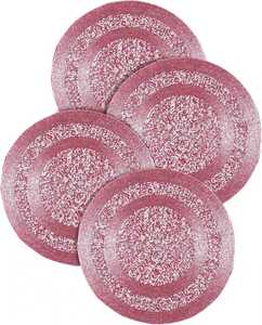 Dessous de verre faits à la main en ardoise verte de 14 pouces élégants et élégants tapis de table en verre perlé pour la cuisine et l'ameublement - Product Image 6