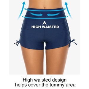 Bikini femme sans bretelles taille haute maillot de bain avec caractéristiques push-up court Mayo Biquine maillot de bain teint en plaine 1 pièce - Product Image 2