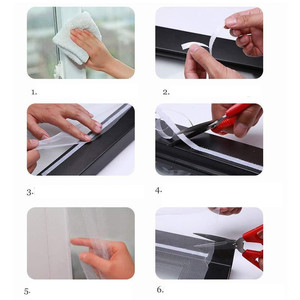 Bande auto-agrippante en polyester blanche de 560 cm, écologique, souple et réutilisable, pour moustiquaires et accessoires médicaux - Product Image 4