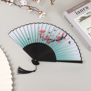 Éventail en bambou fabriqué à la main idéal Souvenir et pièce décorative - Product Image 4