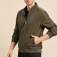 Blouson Bomber en Toile Hiver Homme Personnalisable – Col Montant, Couleur Personnalisée, Coupe-Vent, Respirant, Décontracté – Meilleures Ventes