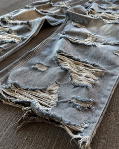 กางเกงยีนส์ขาบานสำหรับผู้ชาย, กางเกงยีนส์วินเทจทรงหลวมแนวฮิปฮอปกางเกงสเกตบอร์ดกางเกงเต้นสเก็ตบอร์ดกางเกงยีนส์ขาตรง - Product Image 5