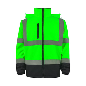 Wholesale <b>Softshell</b> Safety Work Wear <b>Jacket</b> Reflective Protection Security <b>Jacket</b> <b>High</b> Vis Winter Workwear Safety <b>Jacket</b> - Product Image 1