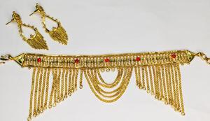 Conjunto de cadena de collar de diamantes de latón chapado en oro Vintage de Dubái, joyería clásica con circón y Perla para bodas y regalos para mujeres - Product Image 3