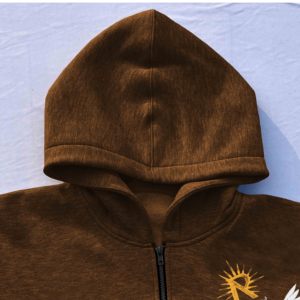 Jersey holgado de marca 300 GSM, sudaderas con capucha transpirables para hombre, de lujo, 100% de algodón, de gran tamaño, con cremallera completa, sudaderas con capucha de diseñador, ropa para niños - Product Image 6