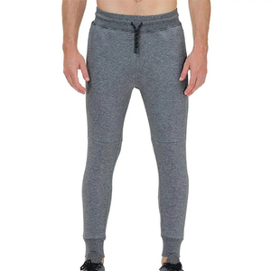 Men's 100% Cotton Canvas Sweatpants Wholesale Price Custom Street Style High Casual Lightweight Waterproof Breathable Grey - Product Image 1