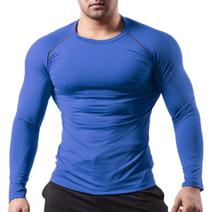 Hot Sale Activewear <b>Men</b> <b>Compression</b> Long Sleeve Shirt <b>Men's</b> Sportswear Apparel Stock <b>Top</b> Selling Lightweight Comfortable - Product Image 1
