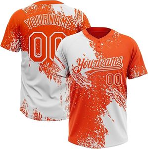 Maillot de Baseball professionnel séchage rapide 100% Polyester ensembles respirants bouton strié sublimé pas cher votre Logo maillot de Baseball - Product Image 1