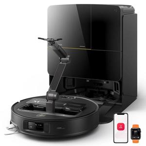 NUEVO Robot Aspirador y Fregador Saros Z70, Succión OmniGrip de 22,000 Pa, Tecnología FlexiArm Riser, Lavado con Agua Caliente y Autolimpieza - Product Image 4