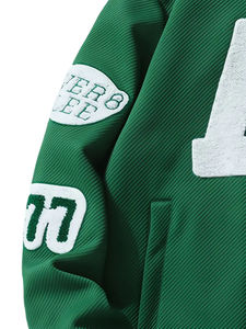 Vestes d'université légères sur mesure pour hommes Nouveau dernier style avec col montant en toile respirante surdimensionnée Meilleur logo Veste - Product Image 5
