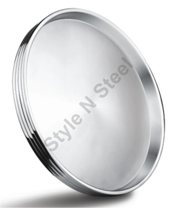 Single <b>Wall</b> Hammered Silver Color <b>Mirror</b> Polished Unique Design Sovereign Thali <b>Set</b> Dinnerware <b>Sets</b> - Product Image 4