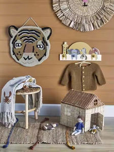 Panier de rangement en rotin tressé attrayant pour la décoration de la maison, idéal pour la salle de jeux des enfants, jouet en rotin pour enfants, cadeau bohème pour un anniversaire - Product Image 3