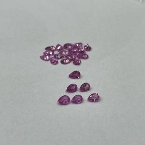 Offre Spéciale lâche calibré rose saphir pierres précieuses naturel Rose coupe poire en forme de fabrication de bijoux 9mm 8mm chaleur diamant émeraude 1mm - Product Image 1