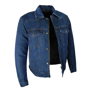 Veste en jean pour homme, design vintage patchwork, col rond, style décontracté, 100% coton, vêtements d'extérieur printemps automne - Product Image 1