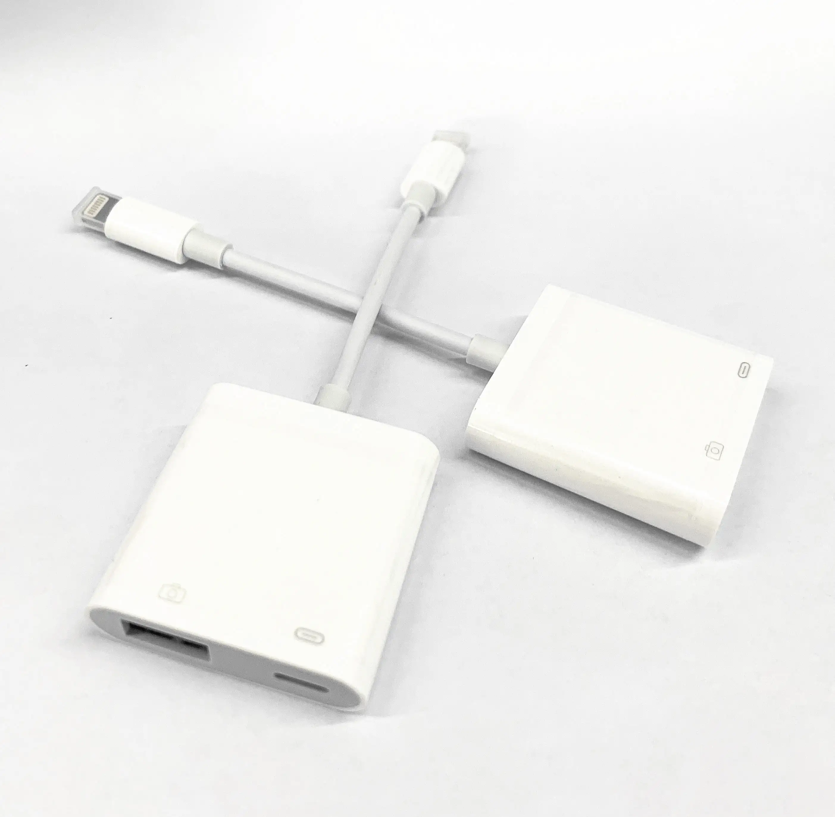 Lightning to USB Camera Adapter with Charging Port Lightning Female USB OTG Cable Adapter for iPhone