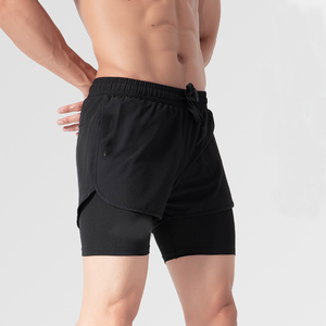 Shorts de sport pour hommes, séchage rapide, doux, respirant, léger, athlétique, entraînement, course à pied, shorts actifs, taille élastique, confortable - Product Image 1