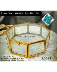 ที่ขายดีที่สุดทองส่วนบุคคลกล่องเครื่องประดับแก้วสำหรับ Gifting - Product Image 4