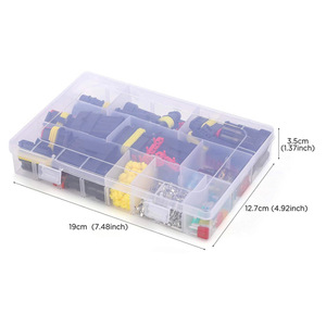 Kit de 240 Conectores de Cable Eléctrico Automotriz de Nylon UHF, Impermeables, para PCB FPC, de 1/2/3/4/5/6 Pines, IP68, 12V 5A, con Trinquete - Product Image 2