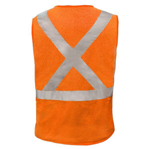 Chaleco de seguridad de construcción de trabajo de bolsillo con logotipo personalizado Técnicas lavadas transpirables para chaquetas DE SEGURIDAD DE VERANO Bolsillos personalizados - Product Image 2