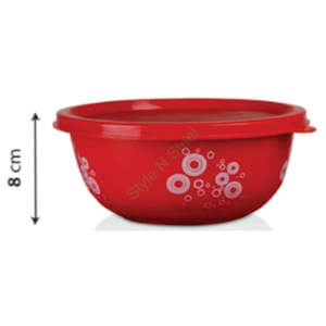 ชุด4ชิ้นชามสแตนเลสจัดเก็บสีแดงเป็นมิตรต่อไมโครเวฟดีไซน์โลหะเป็นมิตรกับสิ่งแวดล้อม - Product Image 3